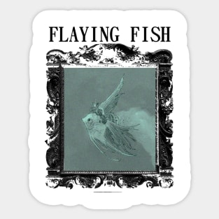 FLAYING FISH Sticker